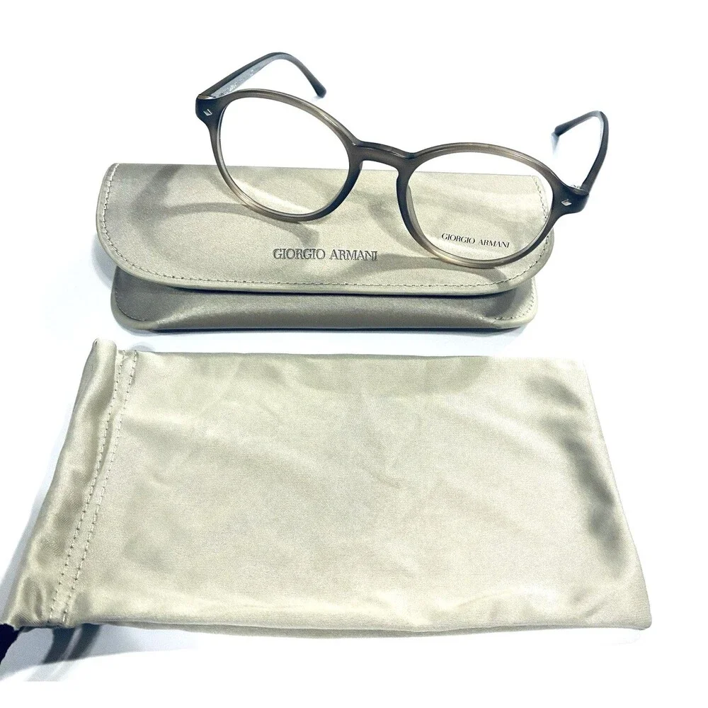New Giorgio Armani AR7004 5012 Mens Eyeglass Frames Matte Grey Round 48-19~145